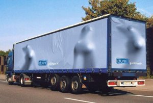 реклама на грузовиках презервативы